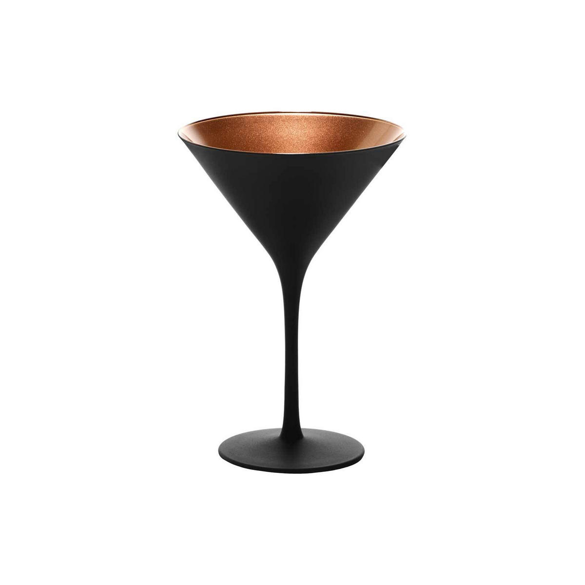 COCKTAILSCHALEN Elements Schwarz-Bronze 240 ml 6er Set - Schwarz/Bronzefarben, Glas (0.24L) - Stölzle Lausitz