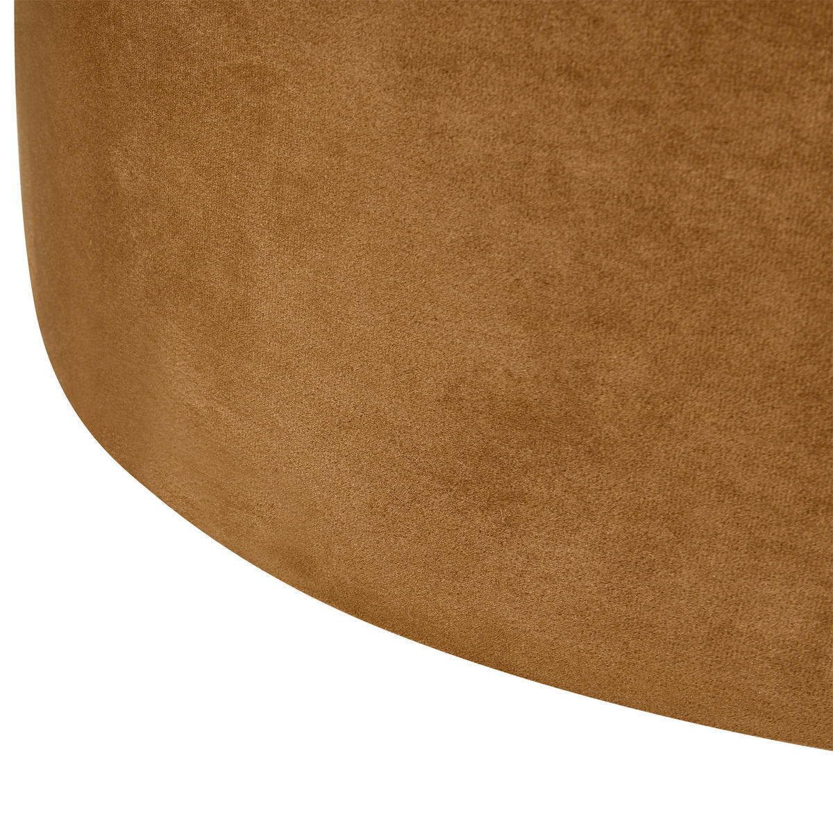 POUF Samtstoff Goldbraun Millen - Goldfarben, Textil (61/36/61cm) - Beliani