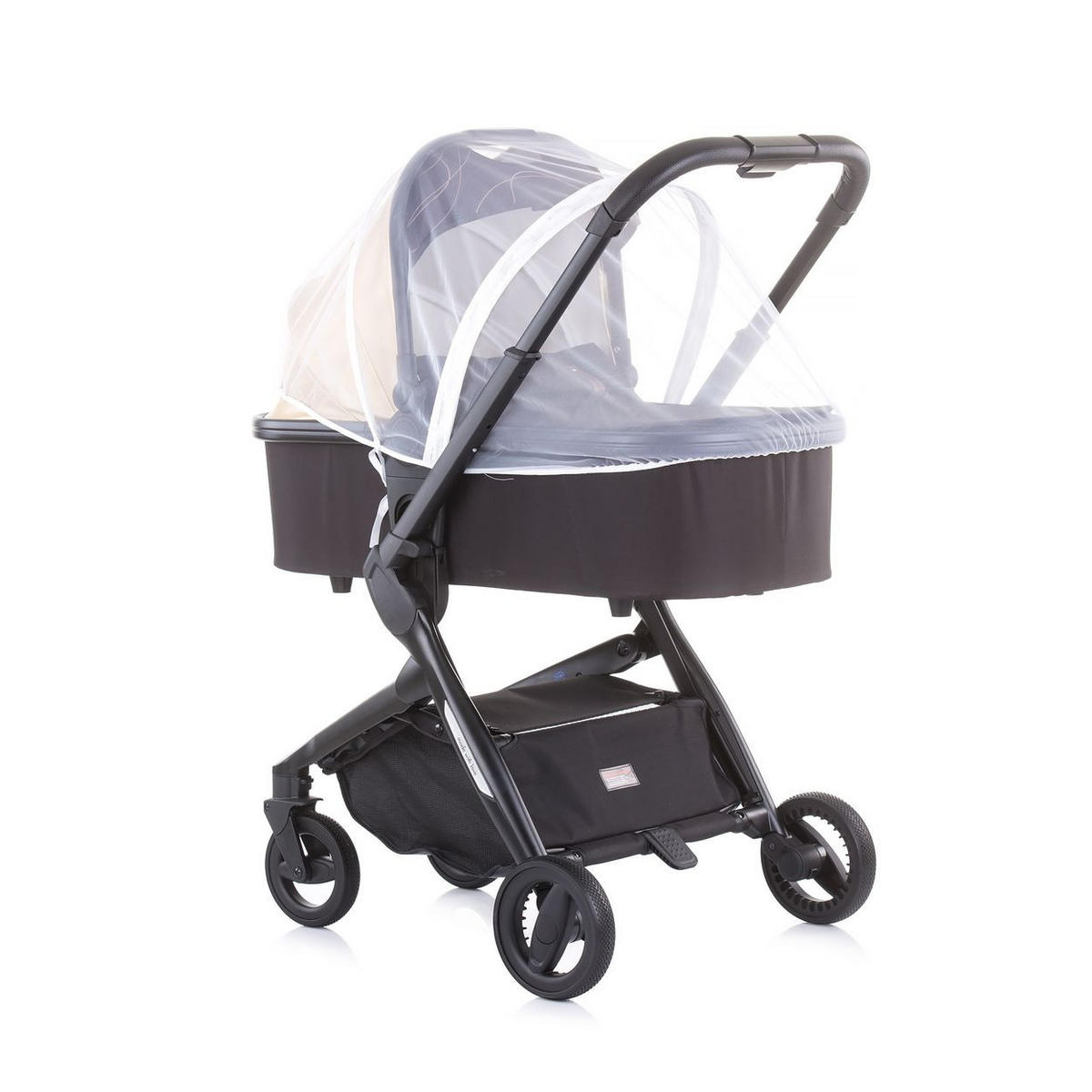 MOSKITONETZ Lux weiß Insektenschutz, Kinderwagen, Buggy, Reißverschluss, universell passend - Weiß, Textil - Chipolino