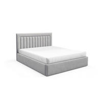 POLSTERBETT BEA I mit Bettkasten 180x200Doppelbett mit Stauraum,Lattenrost,Boxspringbett-Optik,ohne Matratze Hellgrau - Hellgrau, Holz (180/200cm) - Furnistar