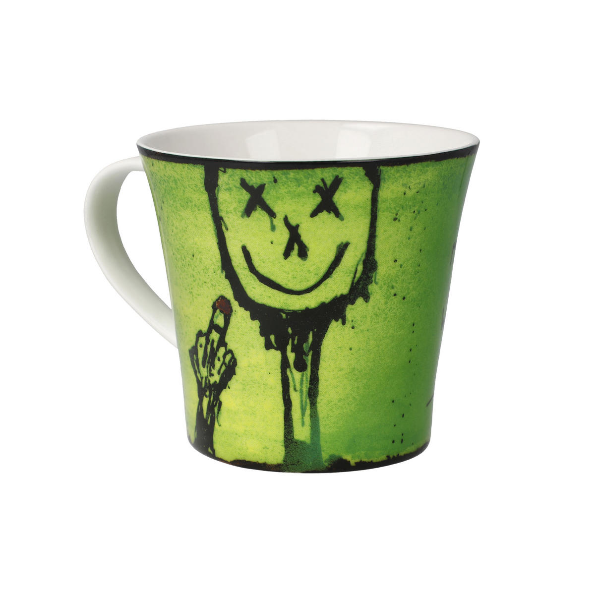 TEETASSE Frank Hummel - Mittelfinger, Fine Bone China, Bunt, 350 ml - Multicolor, Keramik (0.35L) - Goebel