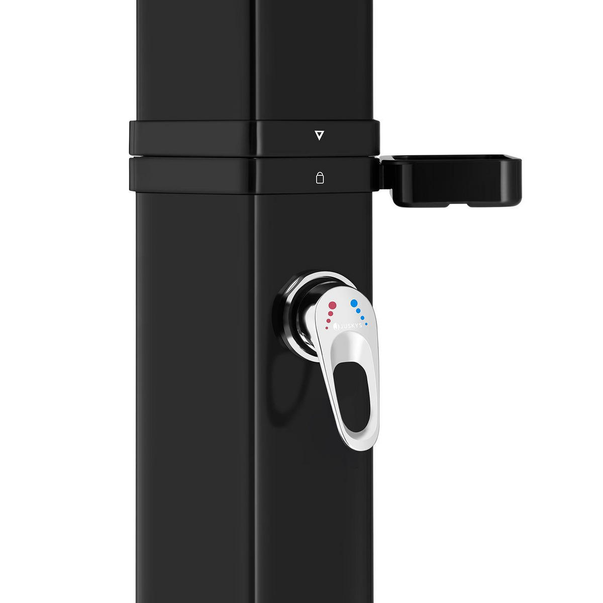 SOLARDUSCHE Victoria 60 Liter - Schwarz, Kunststoff (23/217/23cm) - Juskys