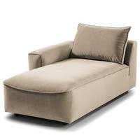MODULLONGCHAIR - Beige, Holz/Textil (170/82/105cm) - home24