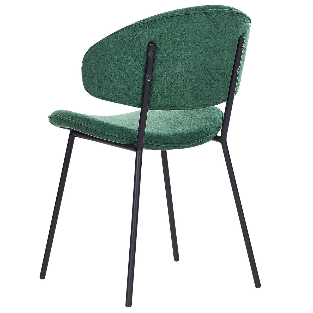 STUHL 2er-Set Polsterbezug Grün Kiana - Grün, Textil/Metall (50/81/59cm) - Beliani