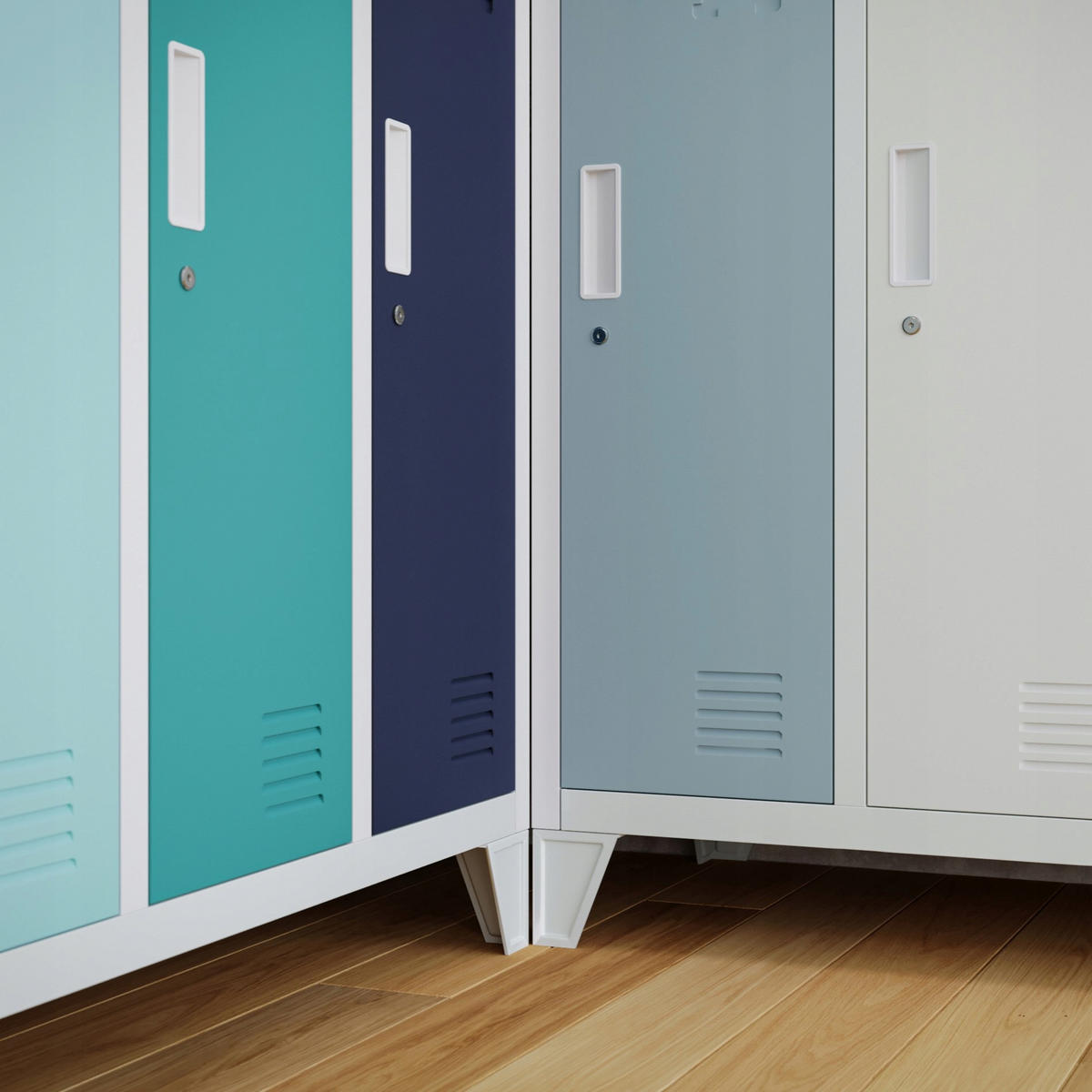 SCHLIESSFACHSCHRANK Bartek - Multicolor, Metall (136/172/45cm) - Jan Nowak