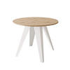 ESSTISCH ausziehbar auf MDF, Artisan Eiche - Eiche Artisan/Weiß, Holzwerkstoff (90/90/76cm) - Idohome