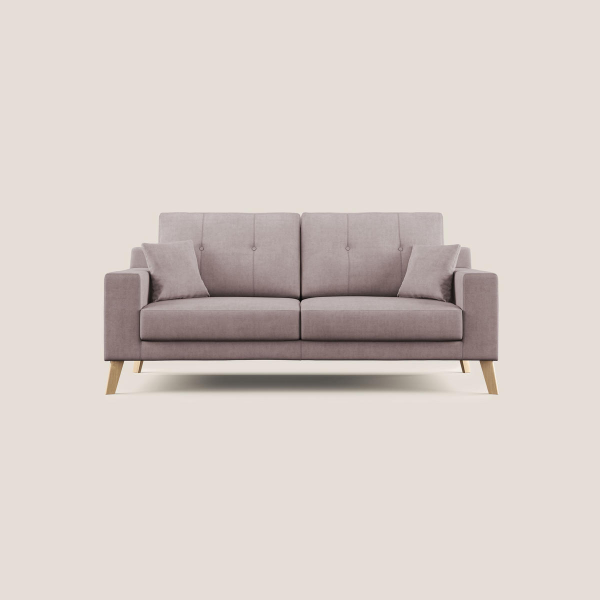 LINEARSOFA Danish - Rosa, Textil (206/95/91cm) - Divani.store