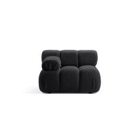 MODUL links Bellis aus Boucle graphit - Graphitfarben, Textil (94/70/94cm) - Micadoni