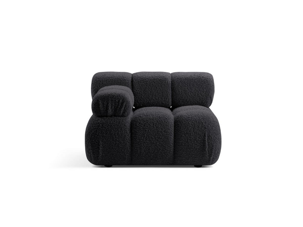 MODUL links Bellis aus Boucle graphit - Graphitfarben, Textil (94/70/94cm) - Micadoni