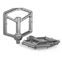 FAHRRADPEDALE CNC-Aluminium ultraflach mit 14 Anti-Rutsch-Pins - Grau, Metall (11/1.5/12cm)