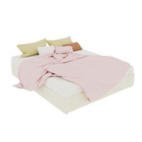 BETT 160/200 cm DE-33004 mit Gaslift und Matratze Beige - Beige, Metall (160/200cm) - ComfortXL