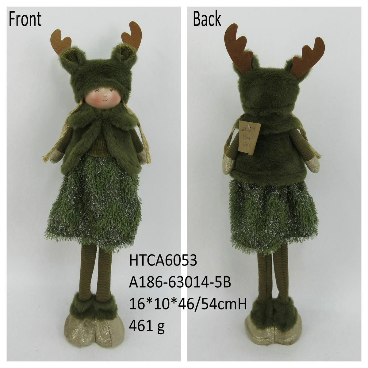 PLÜSCHFIGUR Santa Lila Grün Textil - Grün, Textil (12/55/17cm) - Mondex