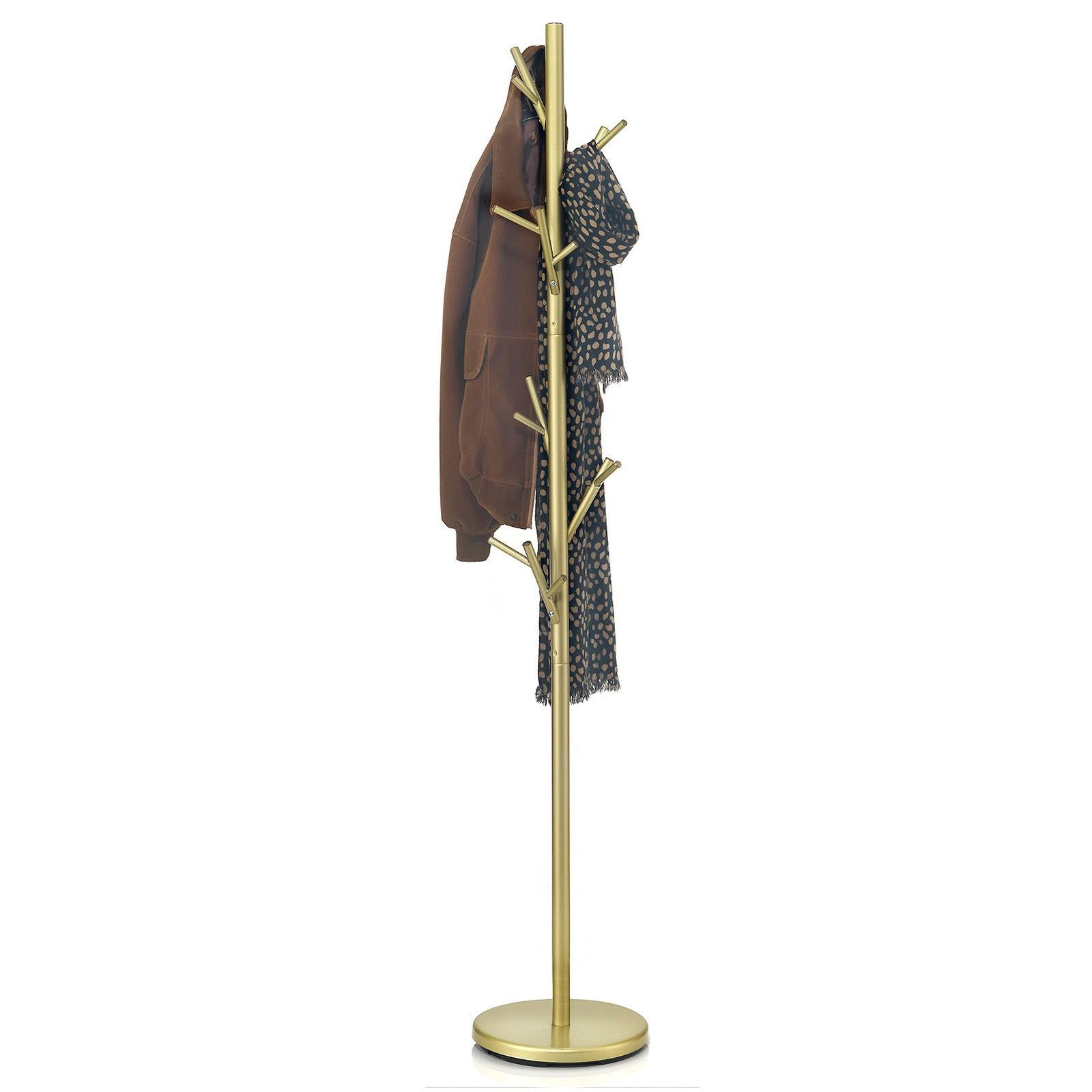 KLEIDERSTÄNDER ZENO - Goldfarben, Metall (30/177/30cm) - IDIMEX