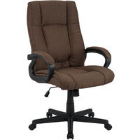 DREHSTUHL Stoff Braun - Schwarz/Braun, Kunststoff/Textil (66/106/70cm) - CLP