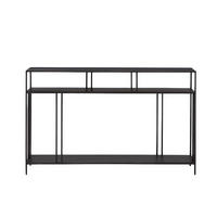 KONSOLE schwarz L110 cm - Venedig - Schwarz, Holzwerkstoff (110/30/78cm) - Calicosy