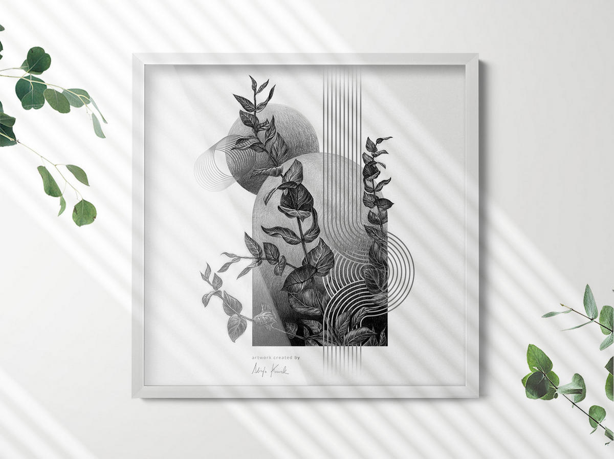 BILDERRAHMEN - Weiß, Kunststoff (50/50/1.5cm) - Wallfluent