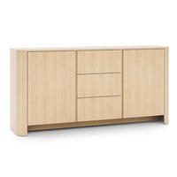 KOMMODE Bari Eiche Vicenza 168 / 39 / 84cm - Eichefarben, Holz/Holzwerkstoff (168/84/39cm) - Feldmann-Wohnen