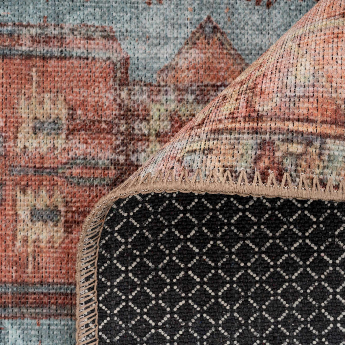 FLACHWEBETEPPICH Yana Terra - Orange, Textil (60/240cm) - Kukoon Rugs