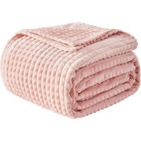 KUSCHELDECKE 200 x 230 cm Hellrosa - Rosa, Textil (200/230cm)