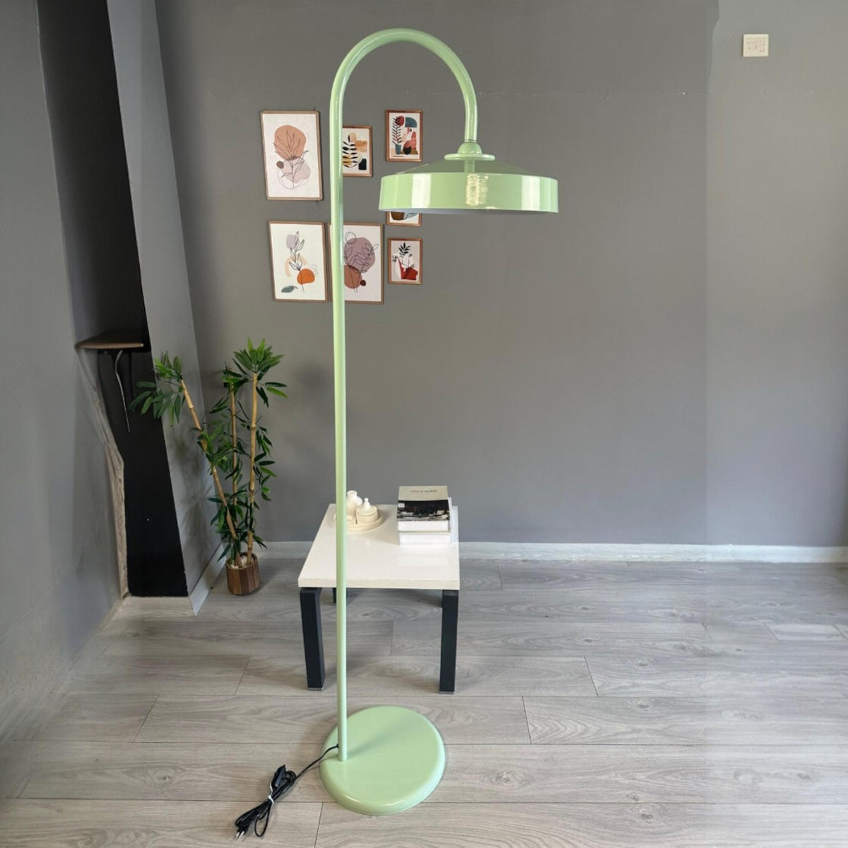 STEHLAMPE Cirva 170 Cm - Mintgrün, Metall (30/30/170cm) - Bamyum