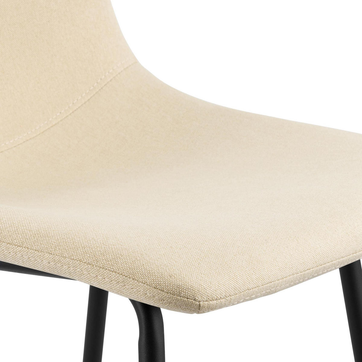 BARHOCKER Gekel Stoff Creme - Creme, Textil (44/98/49cm) - DELUKE