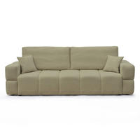 SCHLAFSOFA BUENO mit Bettkasten Grün - Grün, Holzwerkstoff/Kunststoff (245/85/93cm) - Idohome