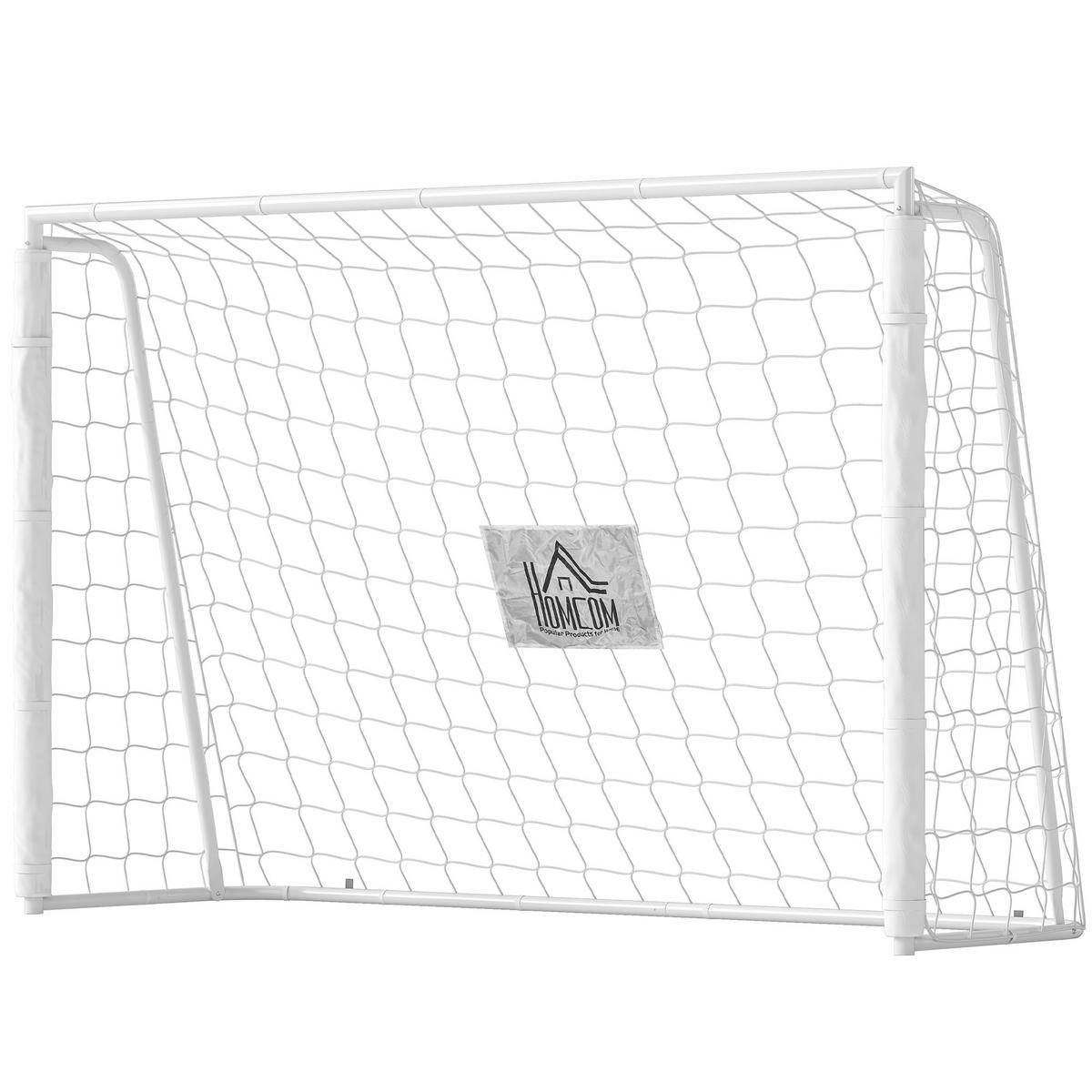 FUSSBALLTOR DE-18608 Trainings- & Spieltor 186x123 cm Weiß - Weiß, Metall (62/186cm) - ComfortXL