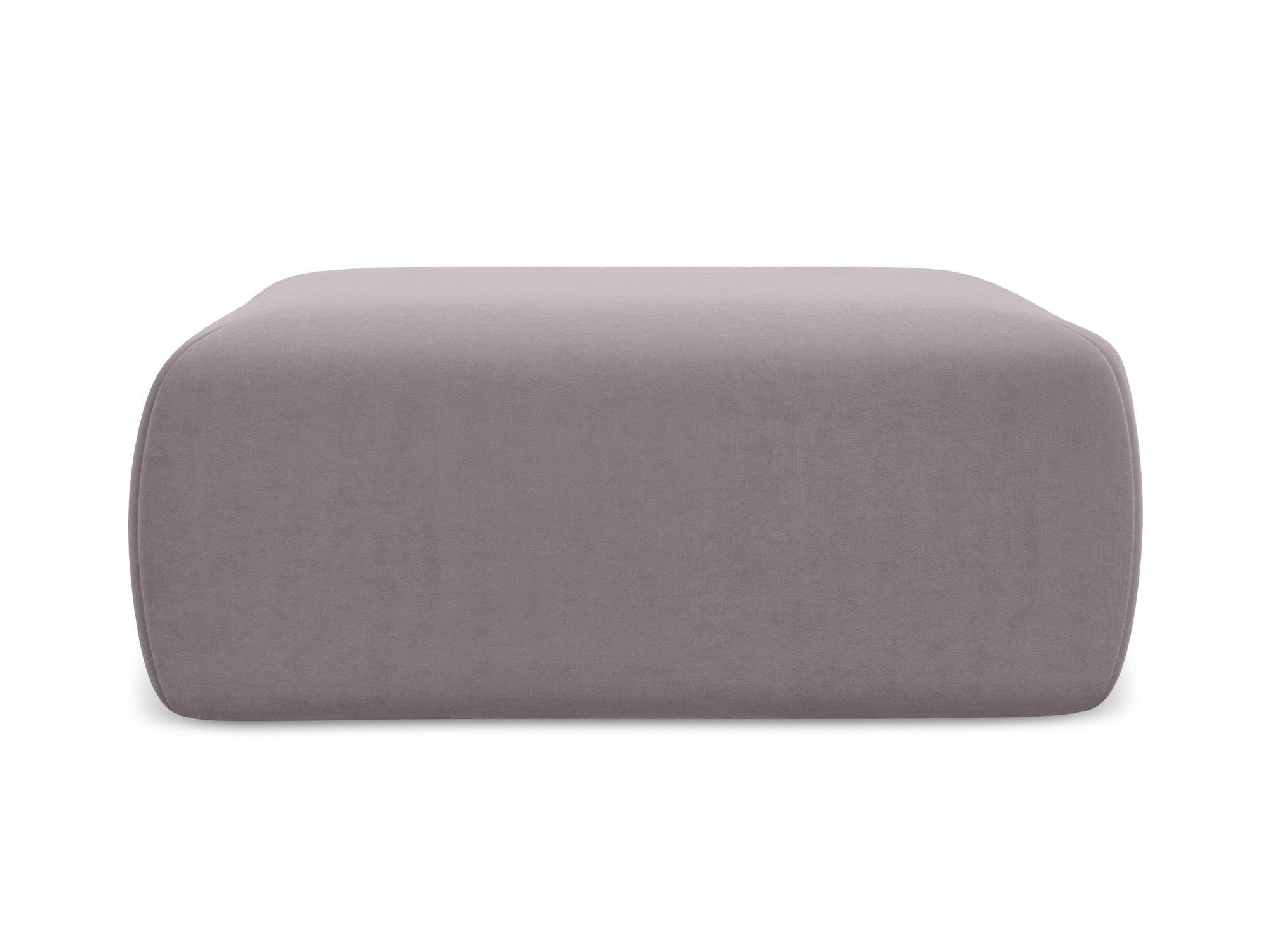POUF Samt Stoff Violett - Lila/Flieder, Kunststoff/Textil (102/40/62cm) - Makamii