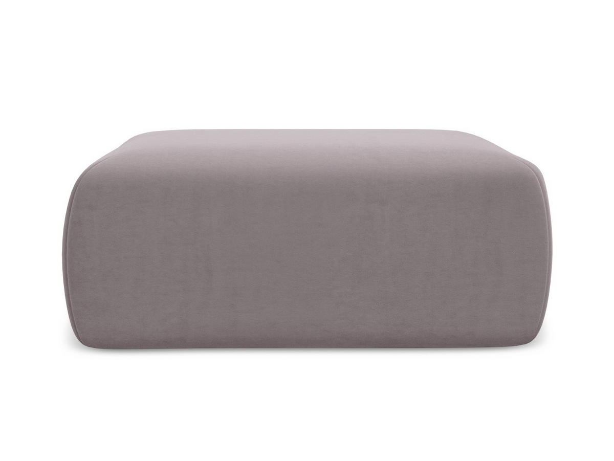 POUF Samt Stoff Violett - Lila/Flieder, Kunststoff/Textil (102/40/62cm) - Makamii