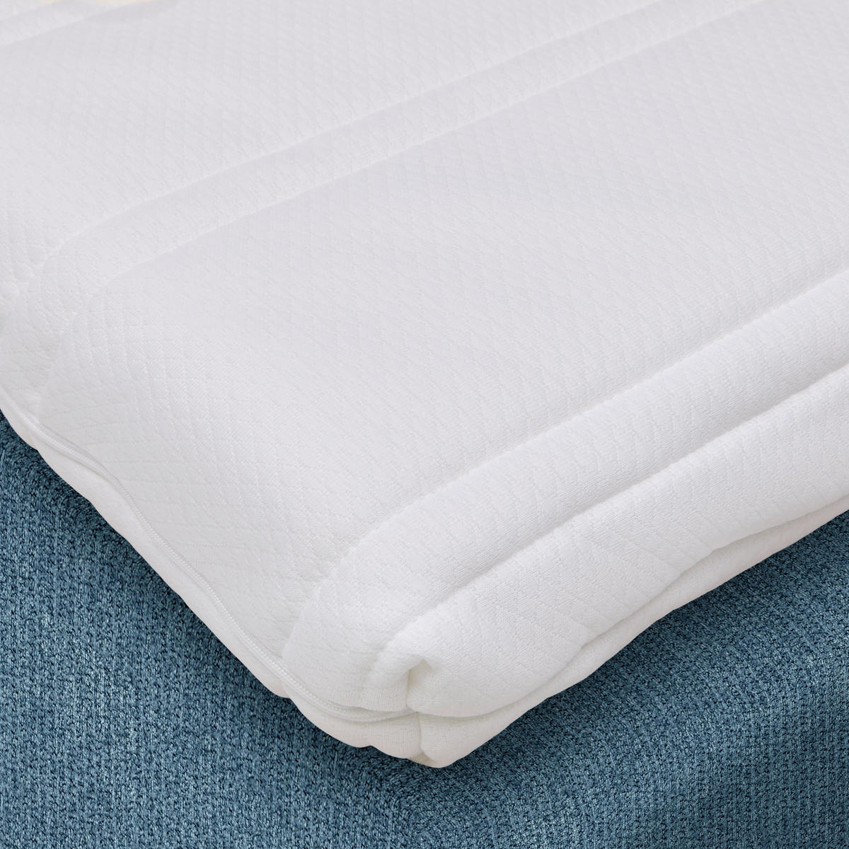 BOXSPRINGBETT London Blau ca. 160 / 200 cm - Blau, Holz - Premium Living