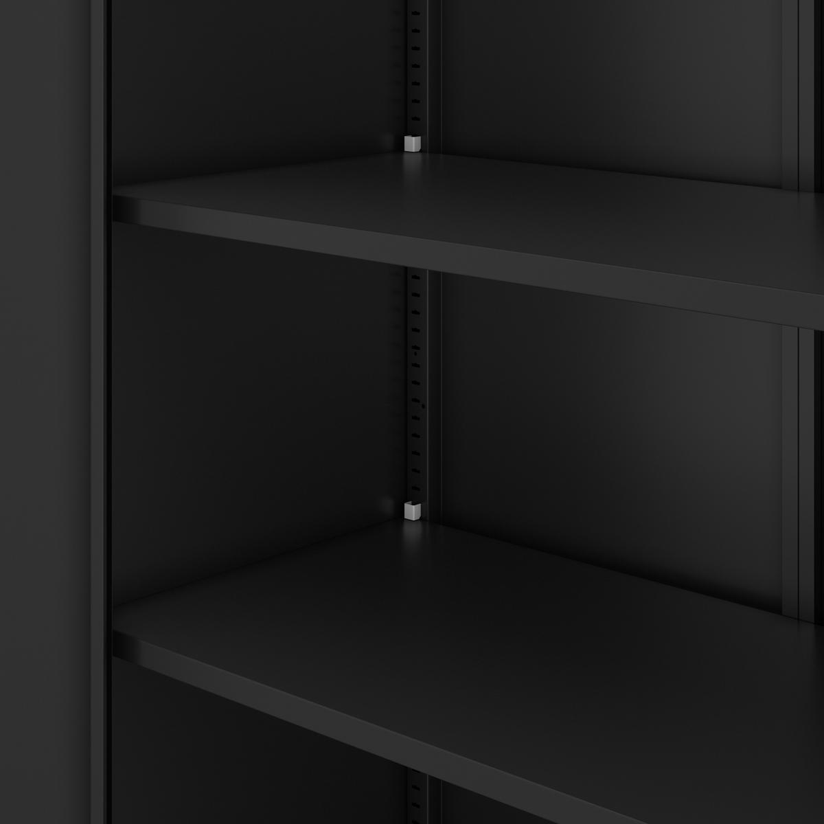 AKTENSCHRANK Jan Compact - Schwarz, Metall (80/175/40cm) - Jan Nowak