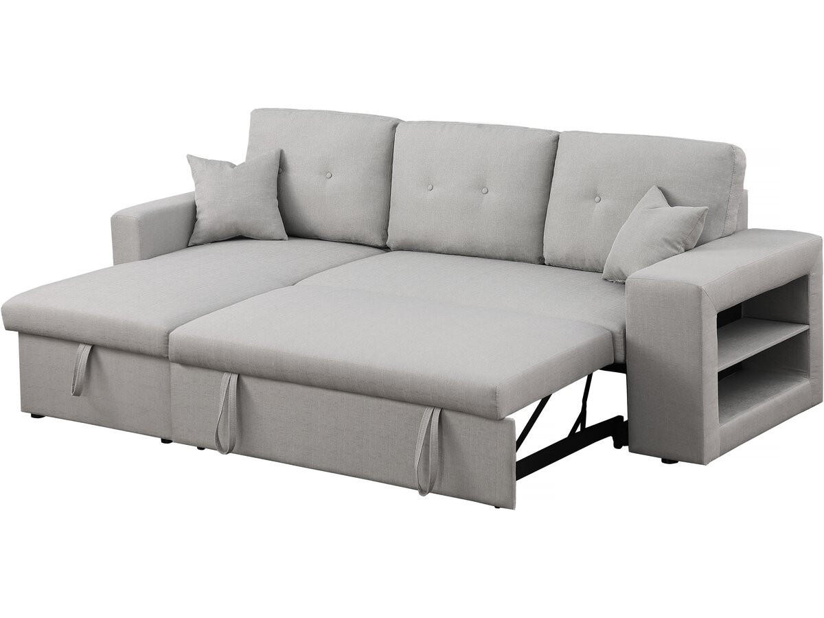 ECKSOFA axel Hellgrau - Hellgrau, Textil (146/233cm) - Habitat Garten