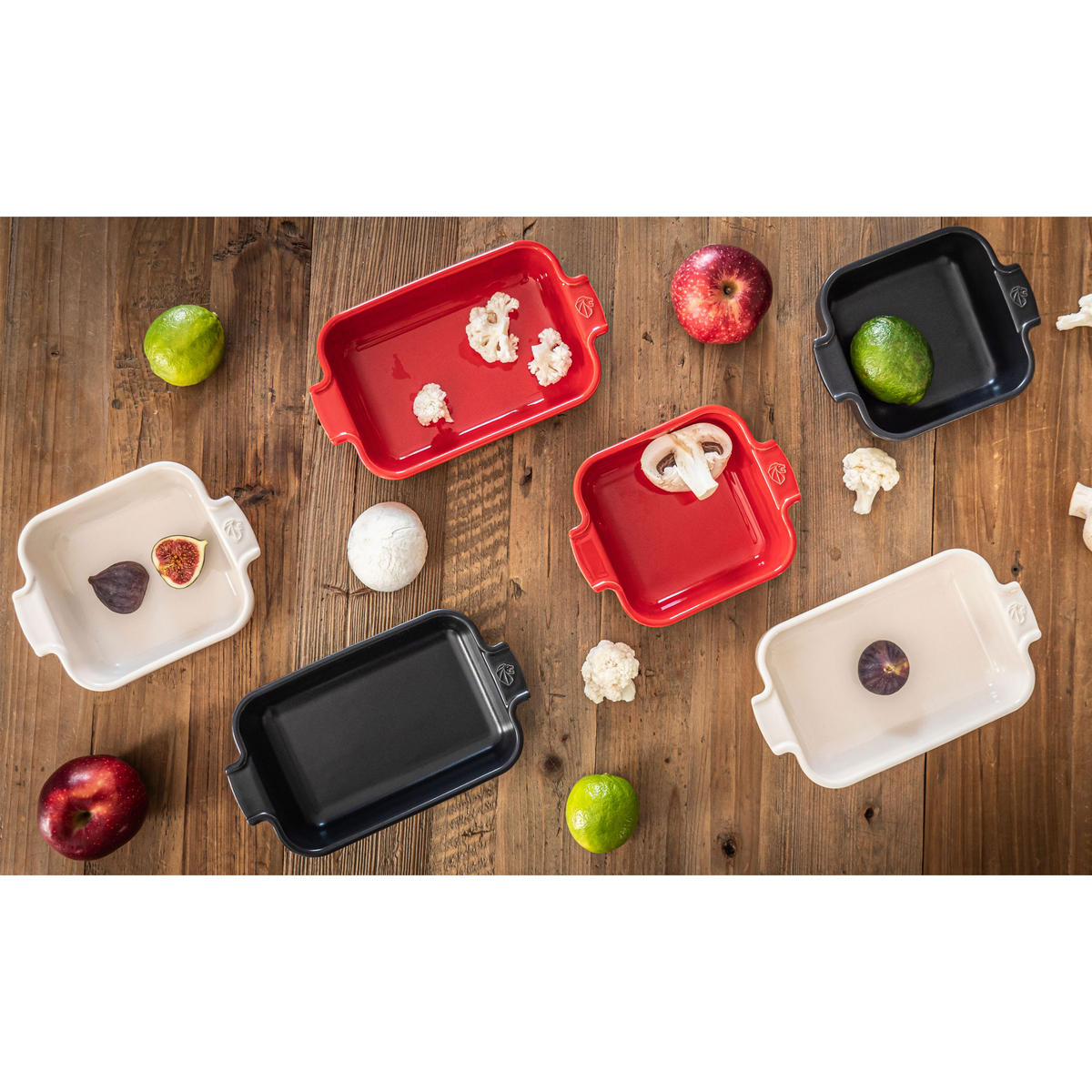 AUFLAUFFORM Keramik Appolia 18cm Quadratisch Schiefergrau Spülmaschinenfest - Grau, Keramik (14/18/5.1cm) - PEUGEOT