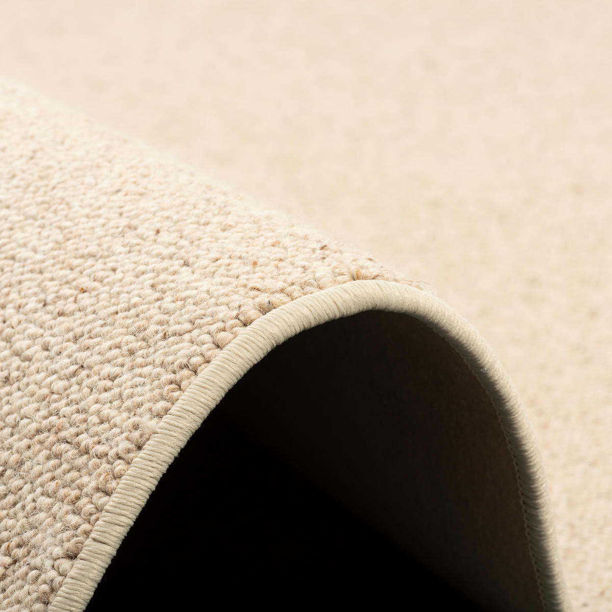 NATUR TEPPICH LÄUFER WOLLE BERBER - Beige, Textil (80/320cm) - Snapstyle
