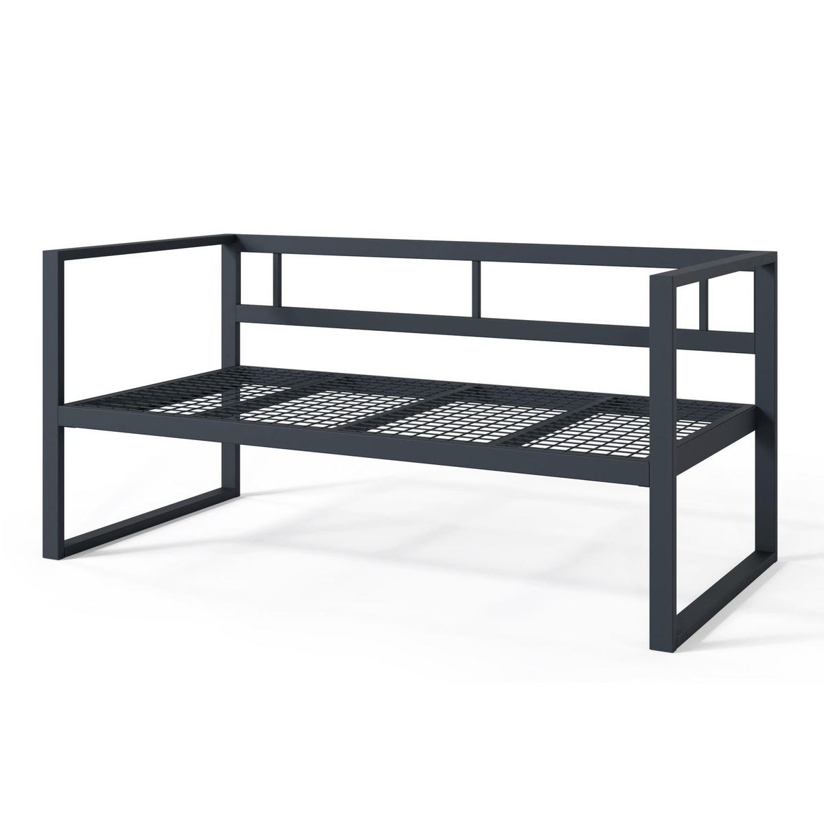 GARTEN-SOFA Dywilly Grau/Grau - Grau, Textil (128/72/65cm) - Selsey