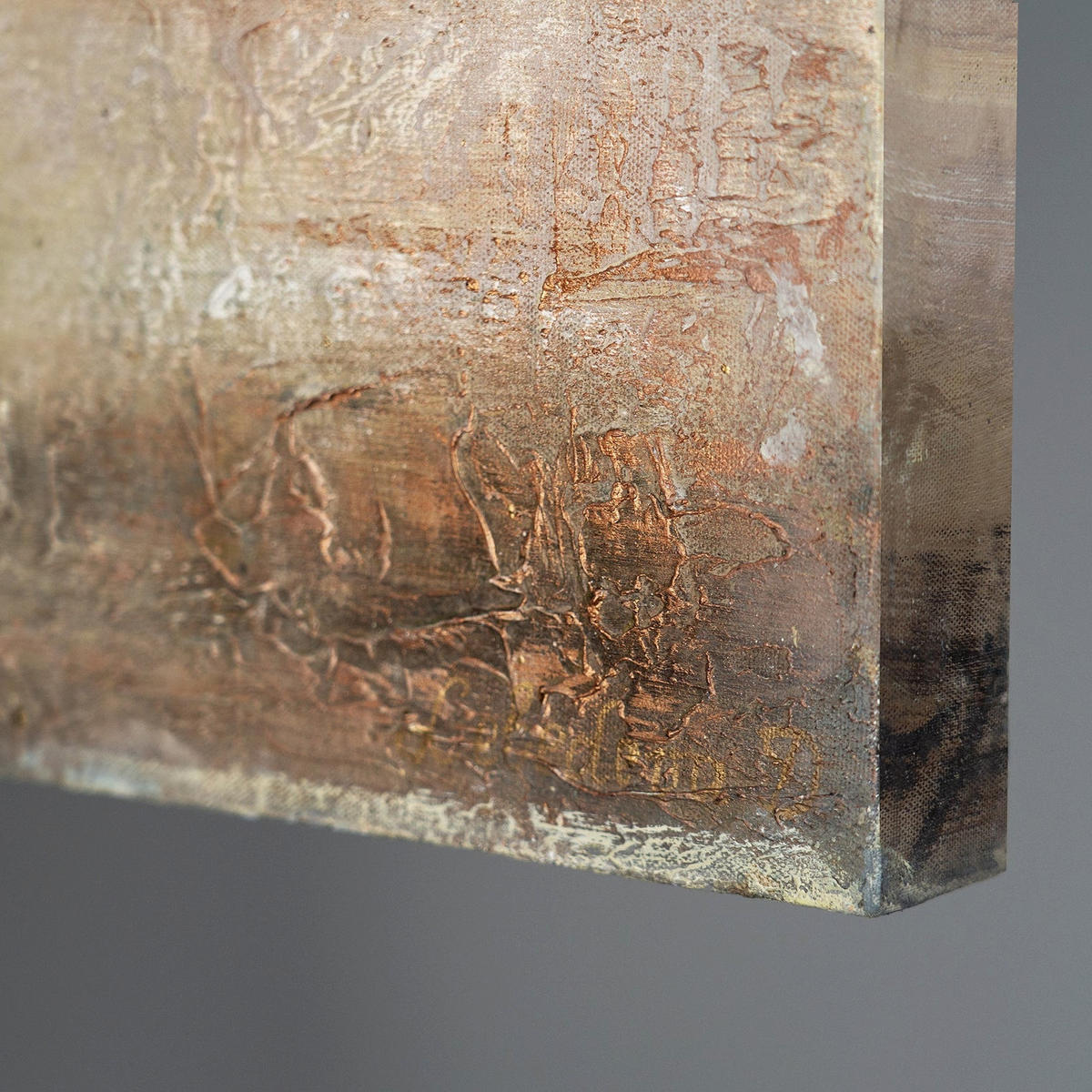 GEMÄLDE Goldbaum auf Keilrahmen 140x70 cm - Goldfarben, Holz (140/70cm) - YS-art gallery
