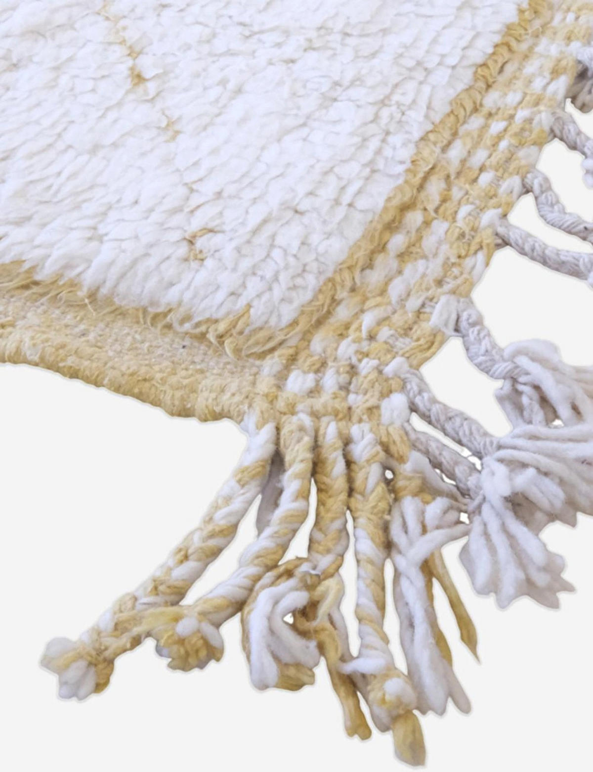 BERBERTEPPICH aus reiner Wolle 162x 263 cm - Gelb, Naturmaterialien (162/263cm) - AFK Living