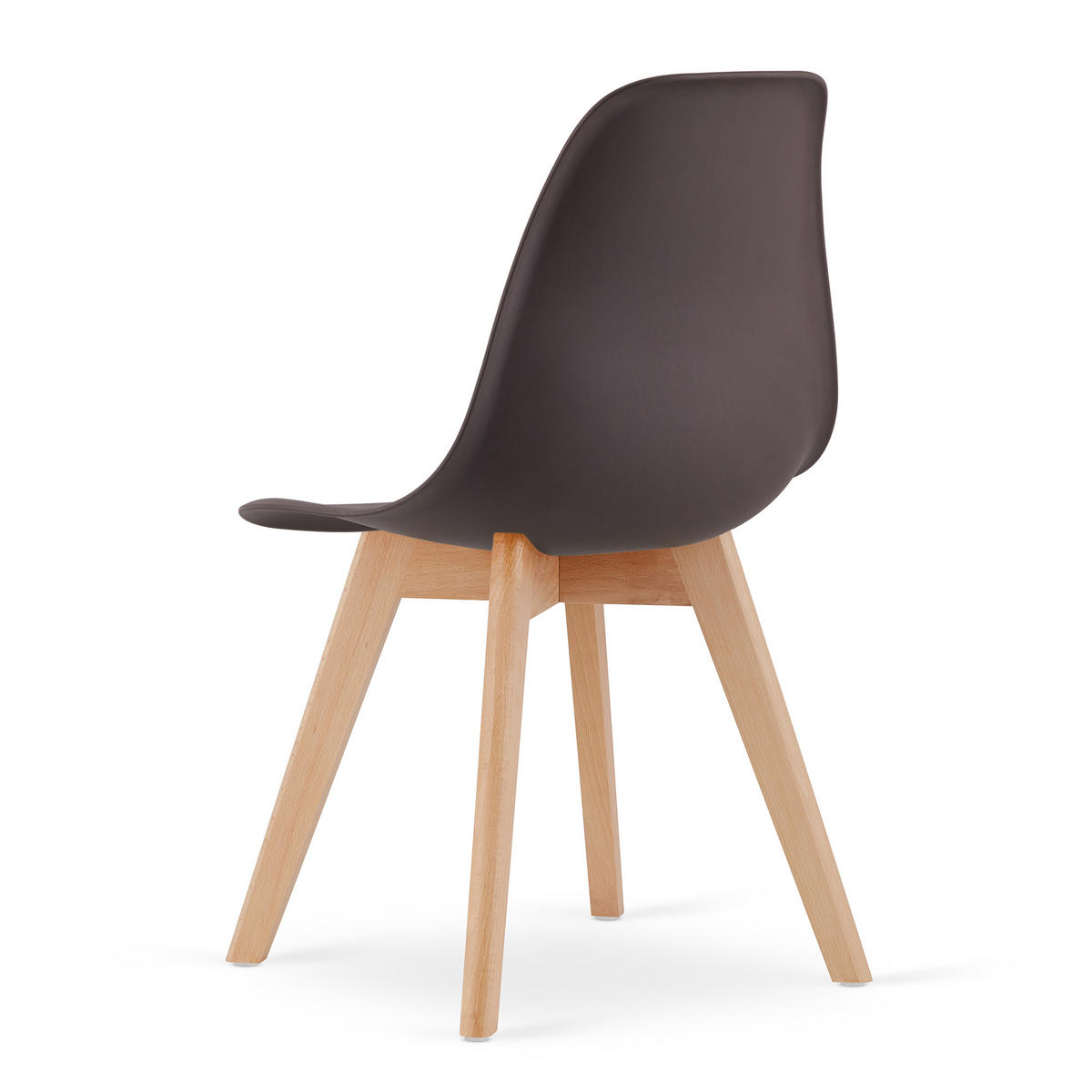 ESSZIMMERSTUHL 2-er Set KITO Kaffeesitz, natürliche Beine - Naturfarben/Braun, Kunststoff (46/80/54.5cm) - Valora