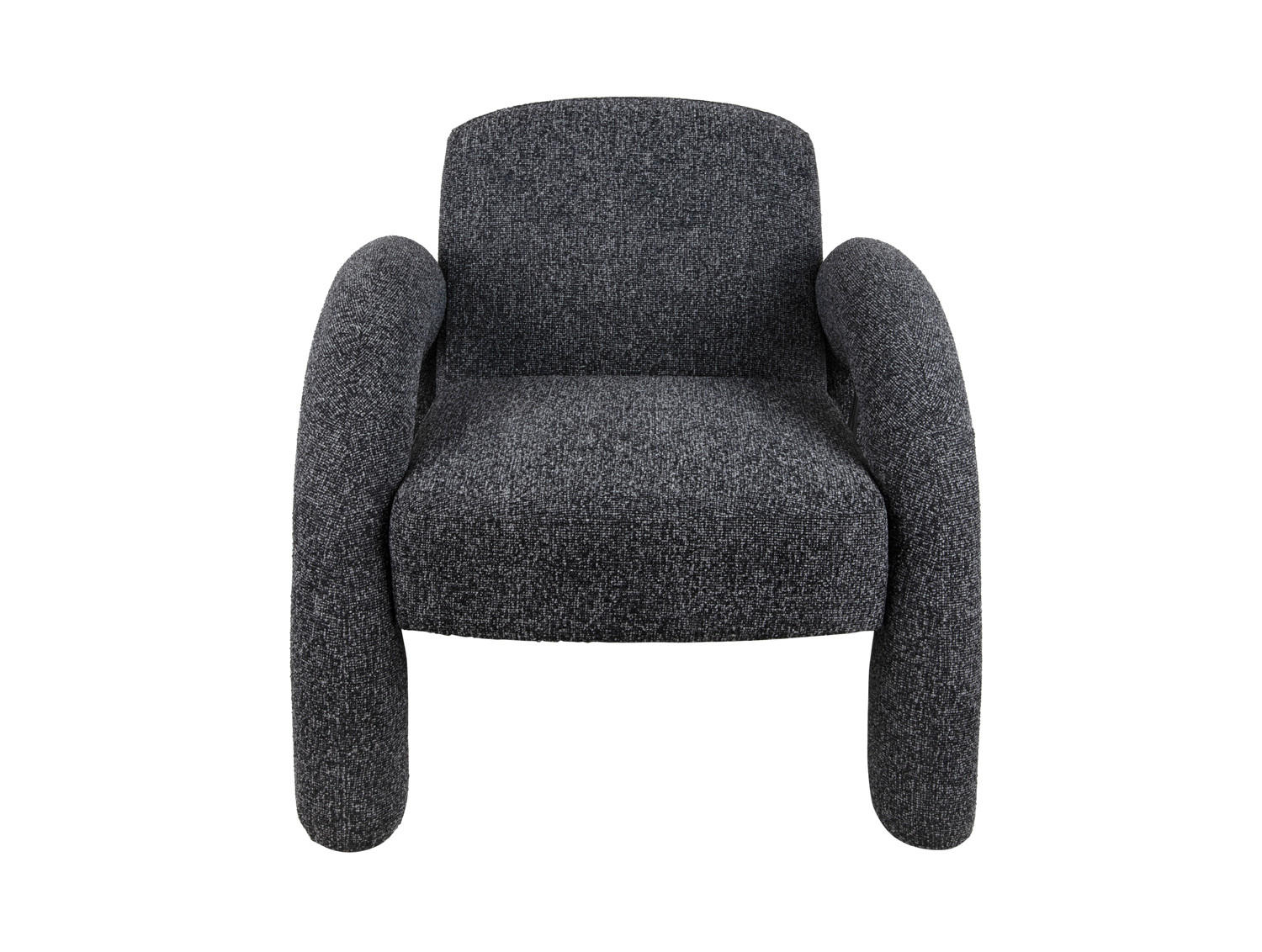 SESSEL Brazo Melange Schwarz 88/74/74 cm - Schwarz, Kunststoff (74/74/88cm) - Leitmotiv