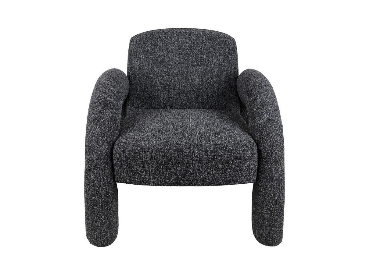 SESSEL Brazo Melange Schwarz 88/74/74 cm - Schwarz, Kunststoff (74/74/88cm) - Leitmotiv