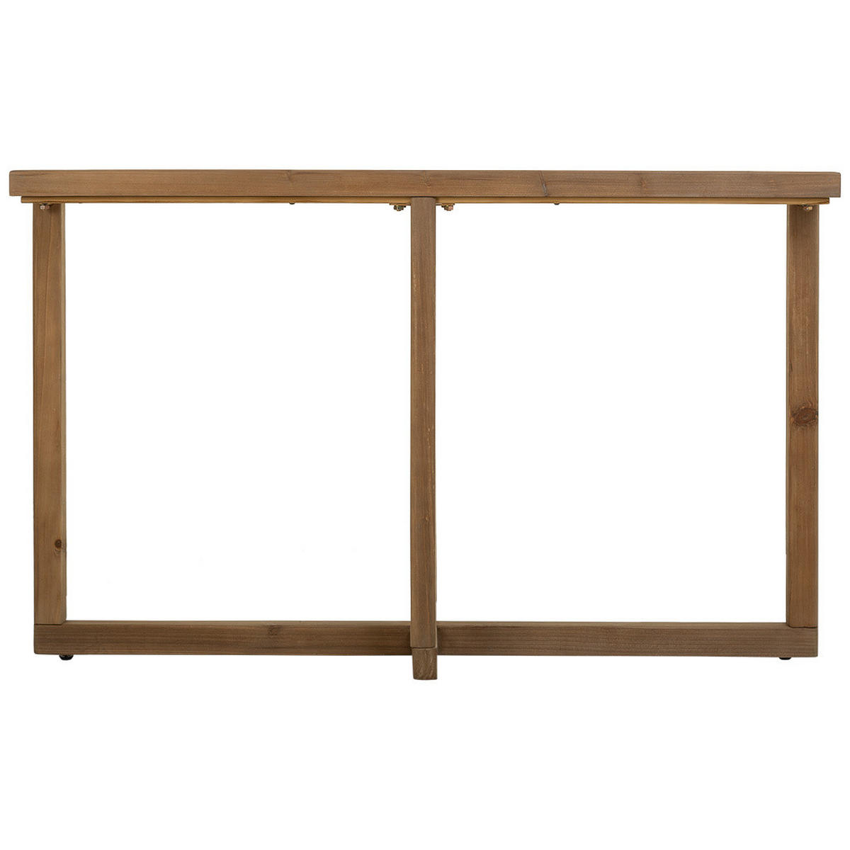 KONSOLENTISCH aus Holz und Glas, 120x33x75cm - Braun, Holz (33/120/75cm) - Wanderlust