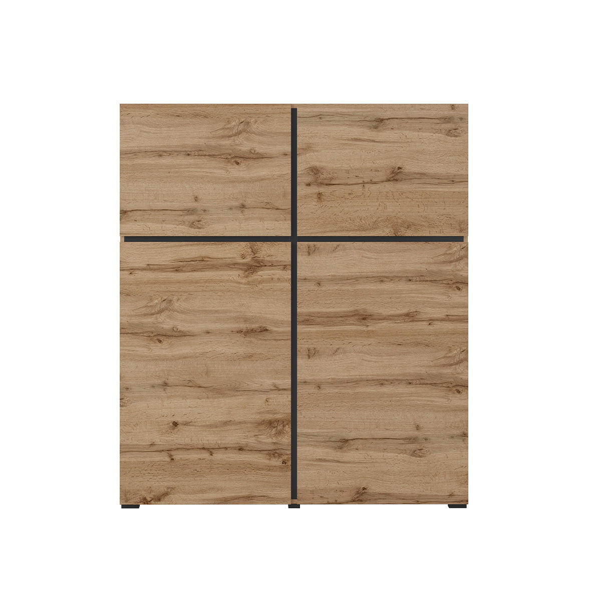 KOMODA Lilia Drevo - hnedá, kompozitné drevo (119/139/40cm) - Petits-meubles