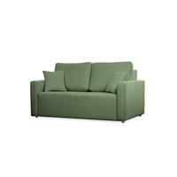 SOFA Mira Grün, Zweisitzer Sofa, mit Schlaffunktion - Grün, Holzwerkstoff/Textil (170/99/114cm) - Bettso