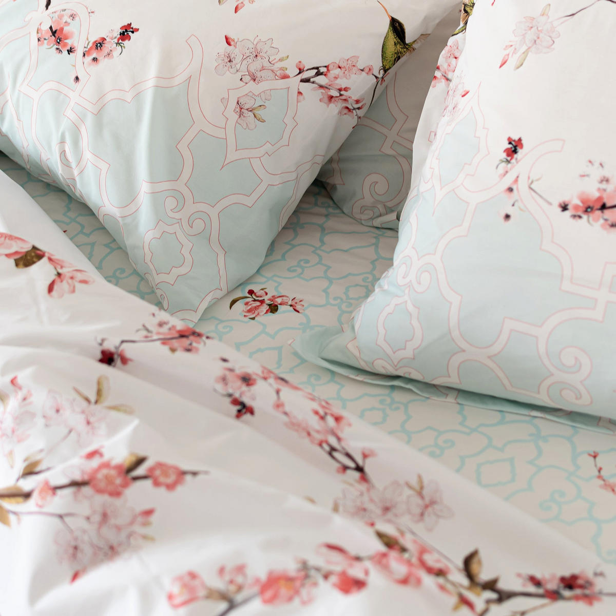 BETTBEZUG Sakura 240x220 cm (Übergrösse) - Multicolor, Textil (240/220cm) - Happy Friday