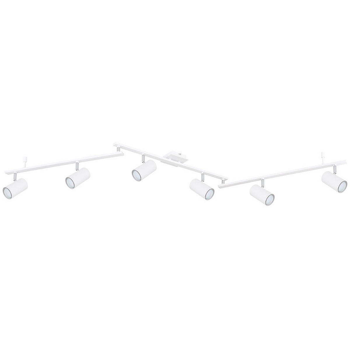 LED DECKENLEUCHTE Robby Metall Weiß - Weiß, Metall (180/10/18.5cm) - Globo Lighting