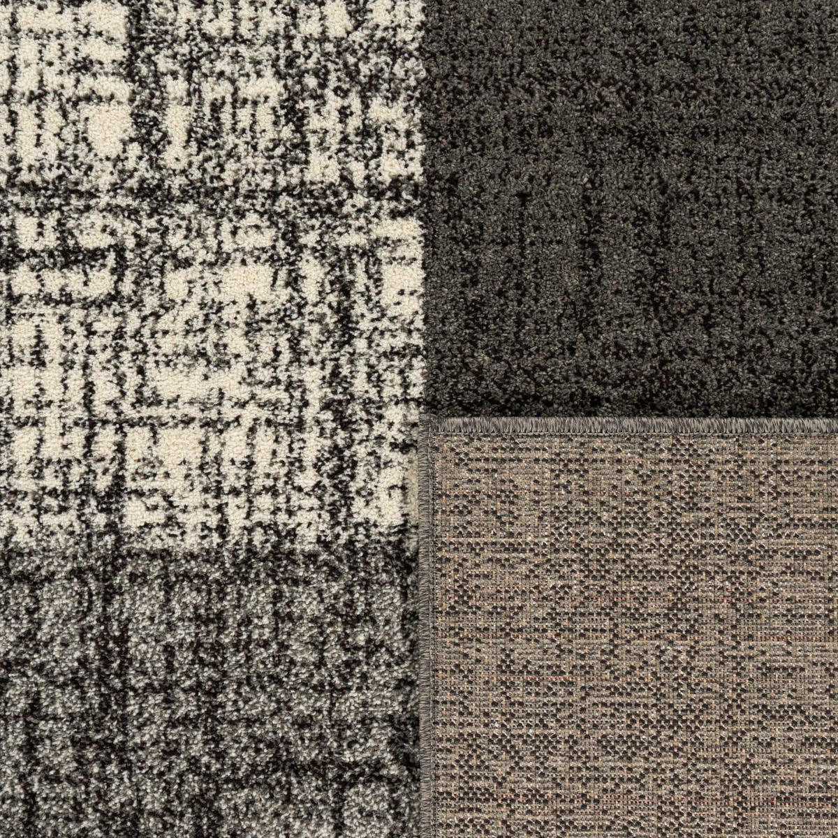 KURZFLOR-TEPPICH MONDIAL 105 GRAU 140X200 - Grau, Kunststoff (140/200cm) - Paco Home