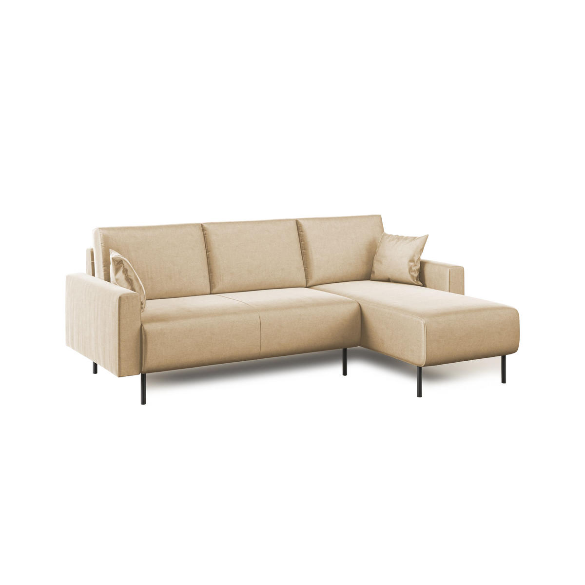 ECKSOFA Arthur - Beige, Textil (224/91cm) - Divani.store