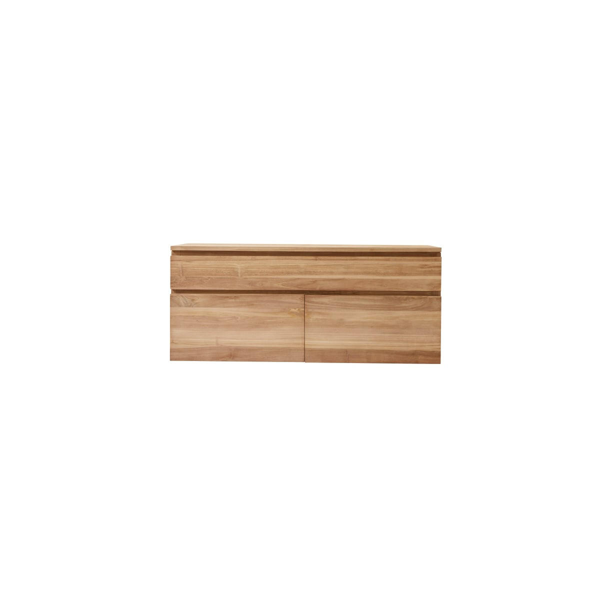 WASCHTISCHUNTERSCHRANK Jacob Natur aus Teak - Naturfarben, Holz (120/51/45cm) - Tikamoon