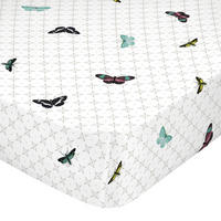SPANNBETTTUCH birds of paradise 140x200x32 cm mehrfarbig - Multicolor, Textil (140/200cm) - Happy Friday