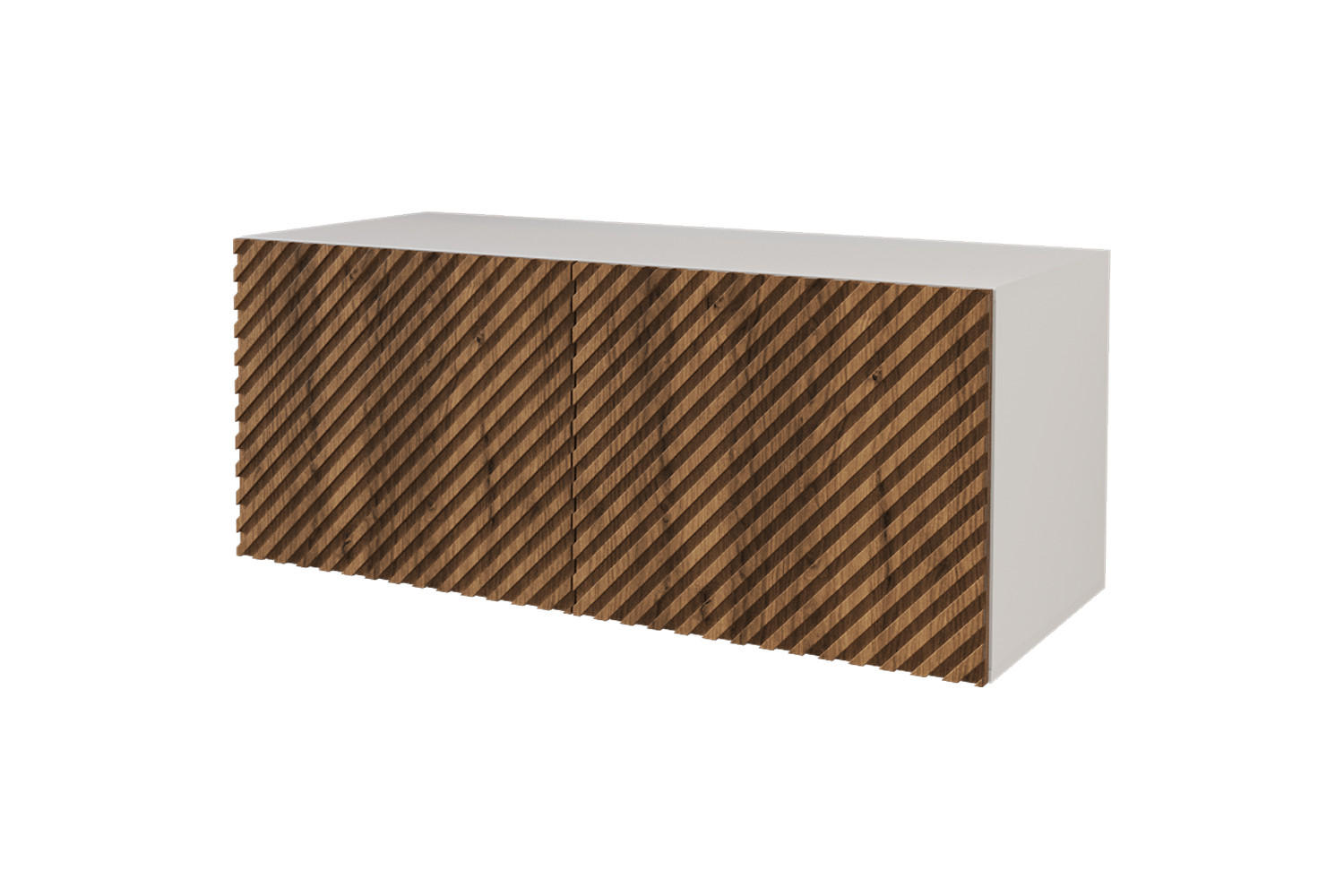 LOWBOARD ZENO-W 100x40x41 cm - Weiß / Schwarz - Schwarz, Holzwerkstoff (100/40/41cm) - ALTDECOR